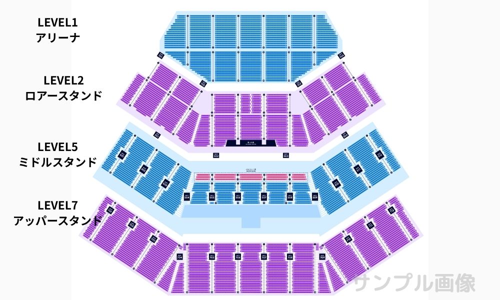 Kアリーナ横浜座席表
