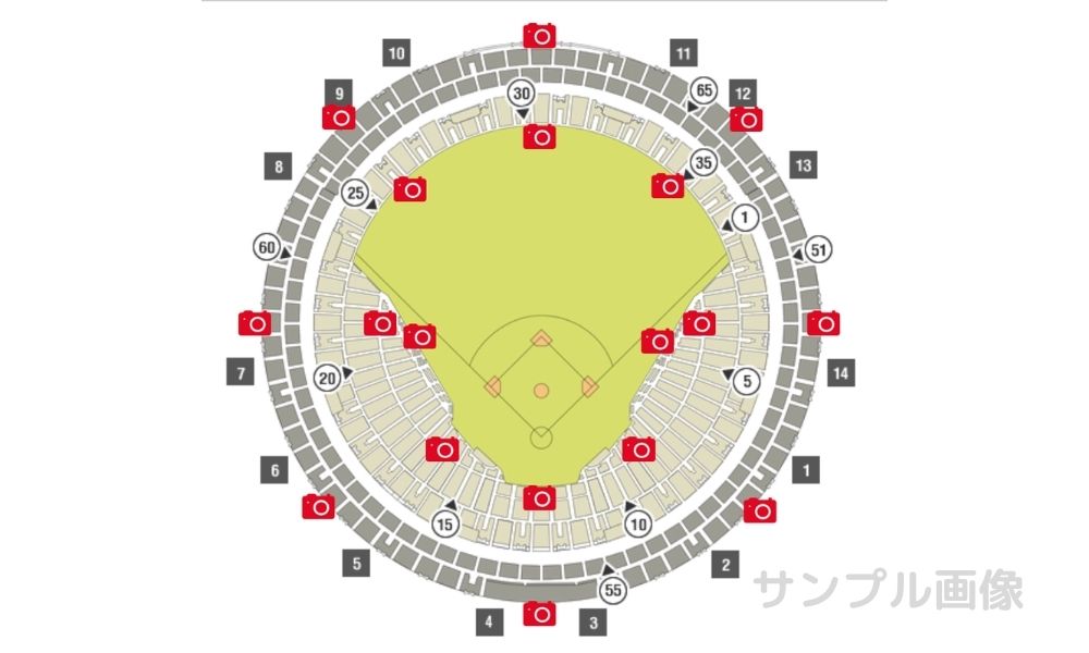 京セラドーム座席表